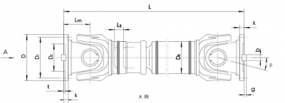 SWC-WD型無伸縮短式萬向聯(lián)軸器